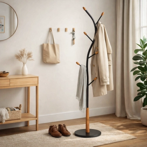 Wieszak Stojący Czarny